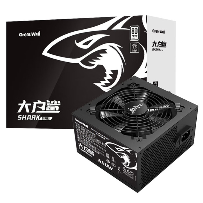 长城（GreatWall）大白鲨650S额定650W台式机电源