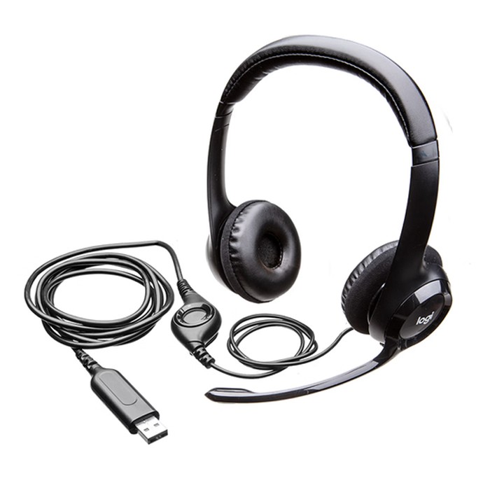 罗技（Logitech）H390有线耳机