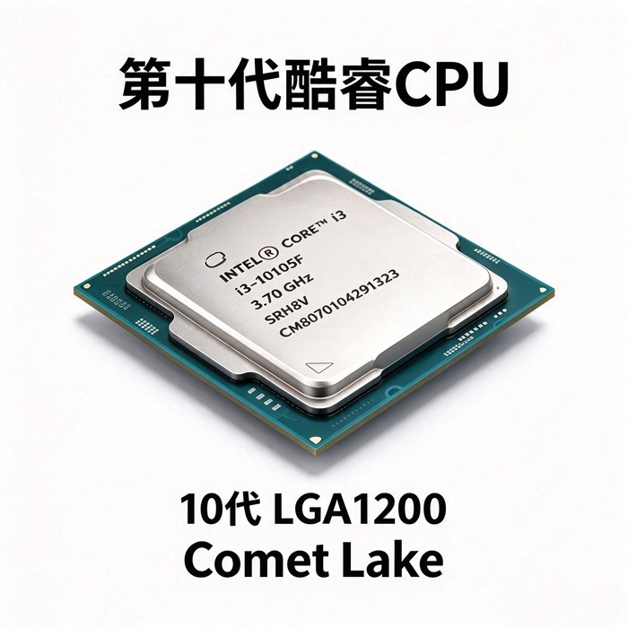 第10代酷睿i3-10105F四核八线程CPU