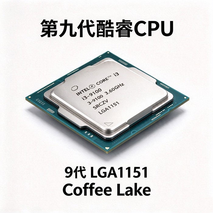 第9代酷睿i3-9100四核四线程CPU