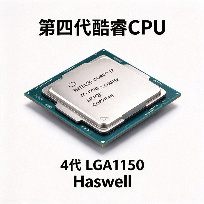 第4代酷睿i7-4790四核八线程CPU